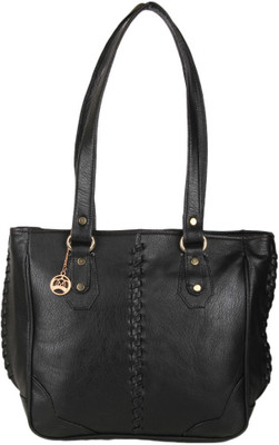 

Moedbuille Black Letherette Hobo Handbag [MBHB00072] Shoulder Bag(Black, 11 inch)