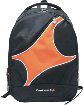 Fastrack AC002NBK01AB Shoulder Bag(Black, Orange)