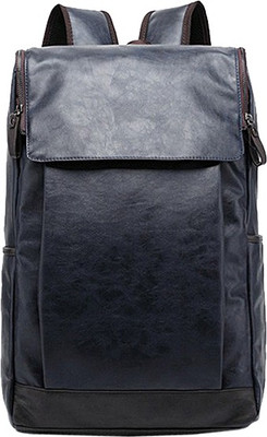 

FemNmas Blue Leather Unisex Backpack Backpack(Multicolor, 12 inch)