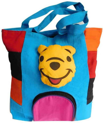

Laviva Laviva Canvas Pooh Handbag School Bag(Multicolor, 5)