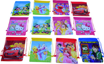 

SR Gifts Cartoon Printed Haversack Bag For Kids Birthday Party Rerun Gift(Pack of 12) Haversack(Multicolor, 14 inch)