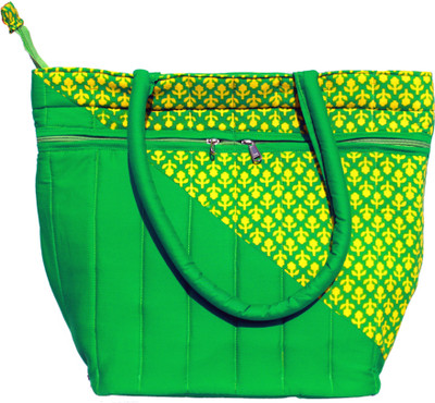 

Be Gracious Shopping Bag Multipurpose Bag(Green, Yellow, 13 inch)