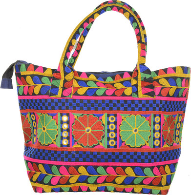 

Jewel Fab Art Greate Design Vintage Banjara Multicolor Handmade Antique Handbag. Multipurpose Bag(Multicolor, 17 inch)
