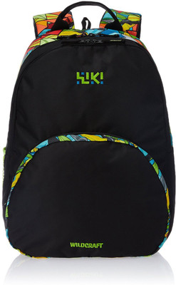 

Wiki Backie Black Waterproof School Bag(Black, 21 L)