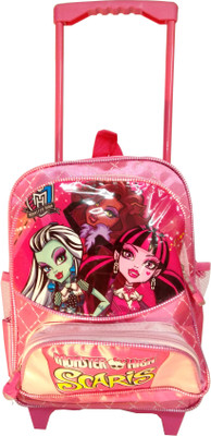 

SurprizeMe SurprizeMe Nylon 12 Inches Scaries School Trolley Bag - Pink Waterproof Trolley(Pink, 12 inch)