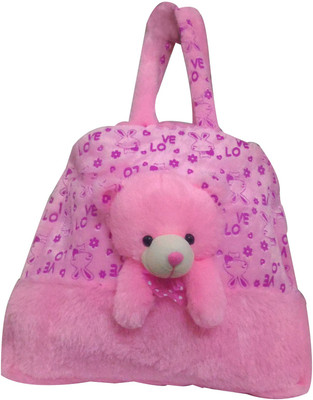 

Natali Traders Teddy Bear Bag For Girls Multipurpose Bag(Pink, 14 inch)