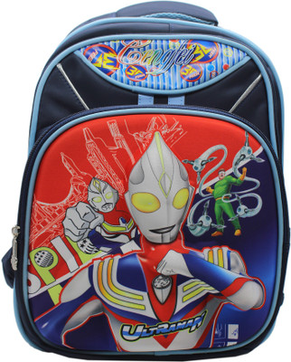 

Trendy Cartoon Design Waterproof School Bag(Blue, 12 inch)
