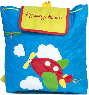 

Lill Pumpkins Aqua Aeroplane Quilted Back pack Waterproof Backpack(Blue, 19 inch)