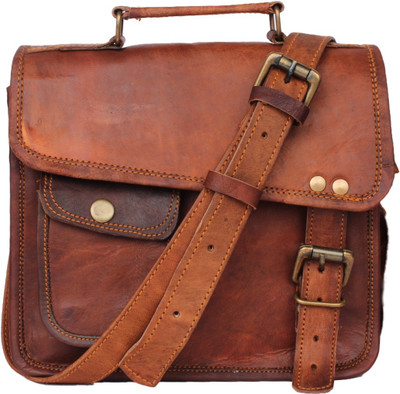 

echo LEATH114 Messenger Bag(Brown, 15 inch)