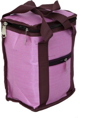 KUBER INDUSTRIES Stylish Canvas Lunch Bag - KI3373 Waterproof Lunch Bag(Purple, 20 L)