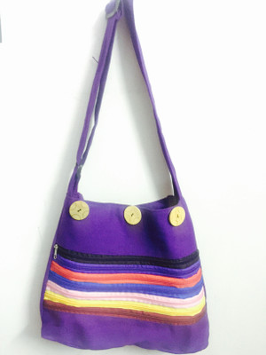 

sling bag BEAUTIFUL SLING BAG School Bag(Purple, 14 inch)