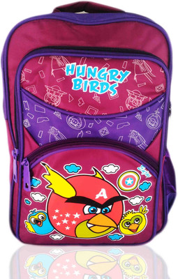 Digital Bazar Angry birds school hungry birds Waterproof School Bag(Pink, 15 inch) available at flipkart for Rs.888