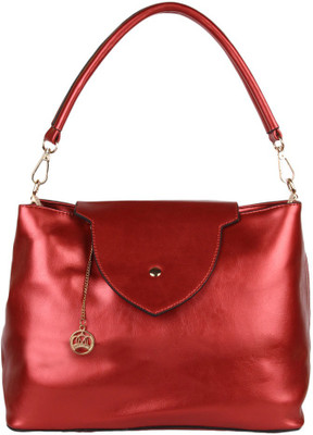 

Moedbuille Red Letherette Handbag [MBHB00032] School Bag(Red, 10 inch)