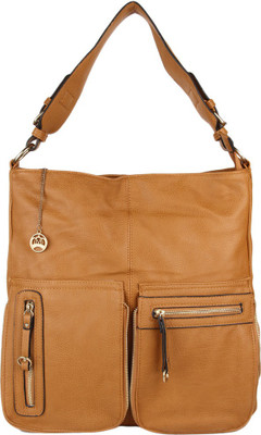 

Moedbuille Brown Letherette Hobo Handbag [MBHB00005] School Bag(Brown, 14 inch)