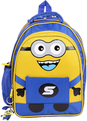 

Sanjog Minions Premium Children's Backpack Waterproof School Bag(Blue, 15 L)