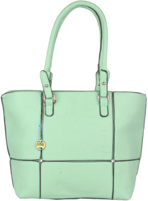 

Moedbuille Green Letherette Tote Handbag [MBHB00028] School Bag(Green, 11 inch)