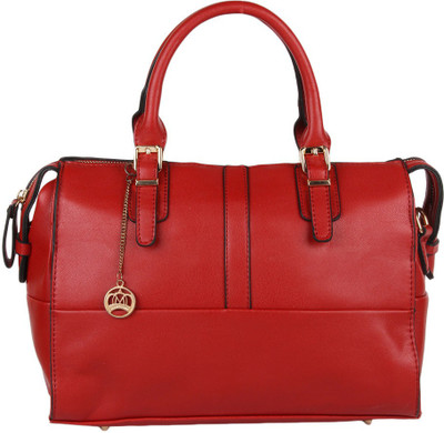 

Moedbuille Red Letherette Satchel Handbag [MBHB00056] School Bag(Red, 9 inch)