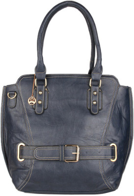 

Moedbuille Navy Blue Polyurethane (PU) Satchel Handbag School Bag(Navy Blue, 14 inch)