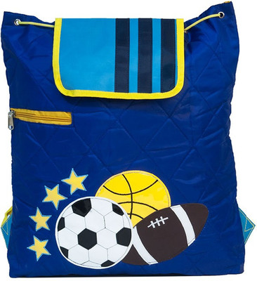 

Lill Pumpkins Blue Football Quilted Back pack Waterproof Backpack(Blue, 19 inch)