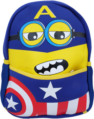 

Super Drool American Hero School Bag(Blue, 3 L)