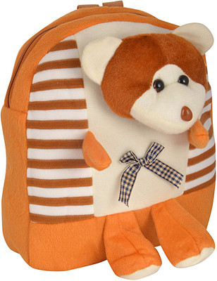 

Tinny Tots bag-pic-5-brown School Bag(Brown, 3 L)