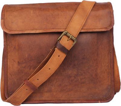 

echo LEATH105 Messenger Bag(Brown, 15 inch)