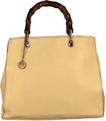 

Moedbuille Beige Letherette Satchel Handbag [MBHB00026] School Bag(Beige, 11 inch)