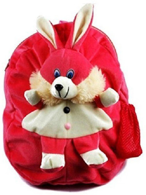 

JRP Mart by Pink Rabbit Soft Toy Bag School Bag(Pink, 13 inch)
