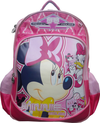 

Batu Lee MICKY BAG Waterproof School Bag(Pink, 15 inch)