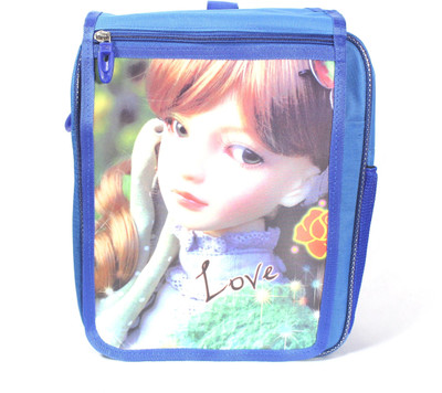 

CARRY MEE 3D MAGICAL EYES GIRL. Waterproof School Bag(Blue, 7 L)