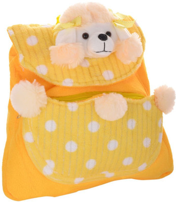 

Twisha Nursery Dog with Spots School Bag(Yellow, 5 inch)