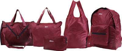 

Bleu Foldable Bag Combo Waterproof School Bag(Maroon, 43 inch)