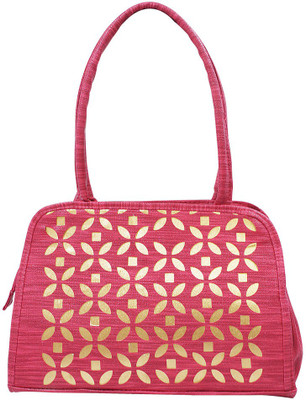 

Imagine Products Flora Cut Handbag Waterproof Shoulder Bag(Pink, 5 inch)