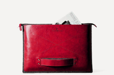

The Cobbleroad GRAB MACBOOK FOLIO 13" School Bag(Red, 13 inch)