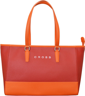 

Cross Andorra Horizontal Tote Bag School Bag(Red, Orange, 10 inch)