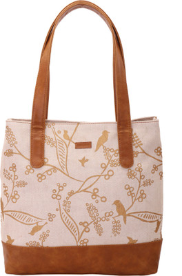 

Aekyam Canvas Tote Bag - Spring School Bag(Brown, 14 inch)