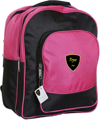 

Tryo Pinky Waterproof School Bag(Pink, Black, 30 L)