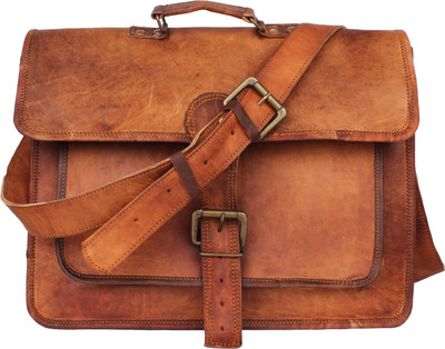 

echo LEATH103 Messenger Bag(Brown, 15 inch)