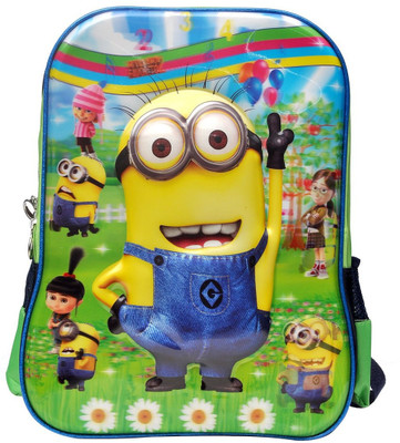 

Hawai Minions 3d Prints School Bag(Multicolor, 16 inch)