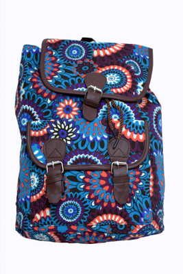 

Shoppers Planet blue-canvas-backpack Backpack(Multicolor, 16 inch)