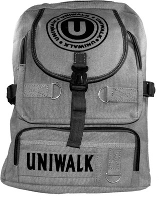 

Paramsai 138_Paramsai Canvas School Bag For Boys & Girls School Bag(Gray, 38 L)