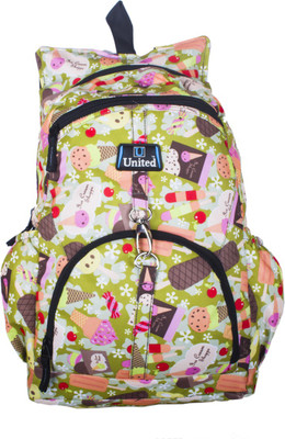 

U United Girls Icecream 13 L Backpack(Beige), Ivory