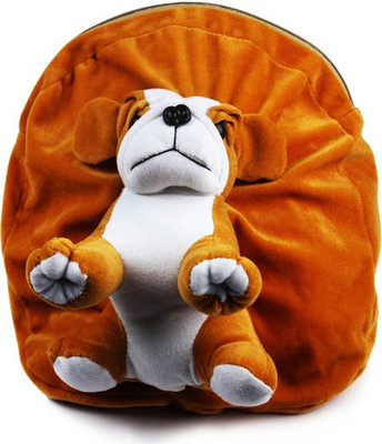 Tinytot Dog School Bag(Brown, 7 L) Tinytot Dog School Bag(Brown, 7 L)