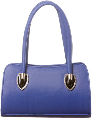 

Redtree Solid Blue Faux Leather Shoulder Ladies Handbag Waterproof School Bag(Blue, 13 inch)