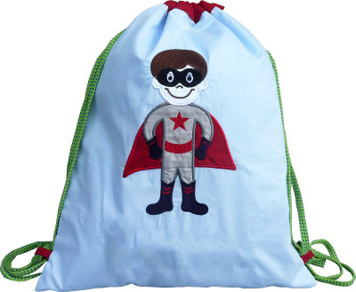 

Little Pipal Superhero Junior Drawstring Bag Red and Blue Backpack(Red, Blue, 18 inch)