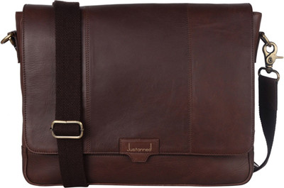 Justanned JTMB301-2 Messenger Bag(Brown, 19 inch)