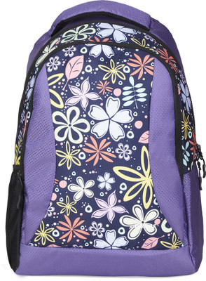 

Amperstyle Purple Floral Printed Backpack(Purple, 25 L)