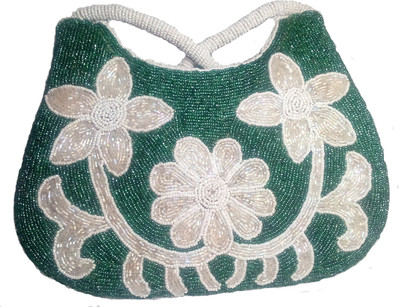 

Craft Benaras New look Shoulder Bag(Green, 5 inch)