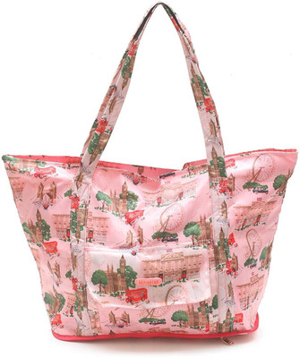 

Navigator Foldable Travel Tote Hand Bag Waterproof Shoulder Bag(Pink, 15 inch)