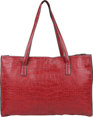 

Satchel Alligator Print Handbag School Bag(Red, 10 inch)